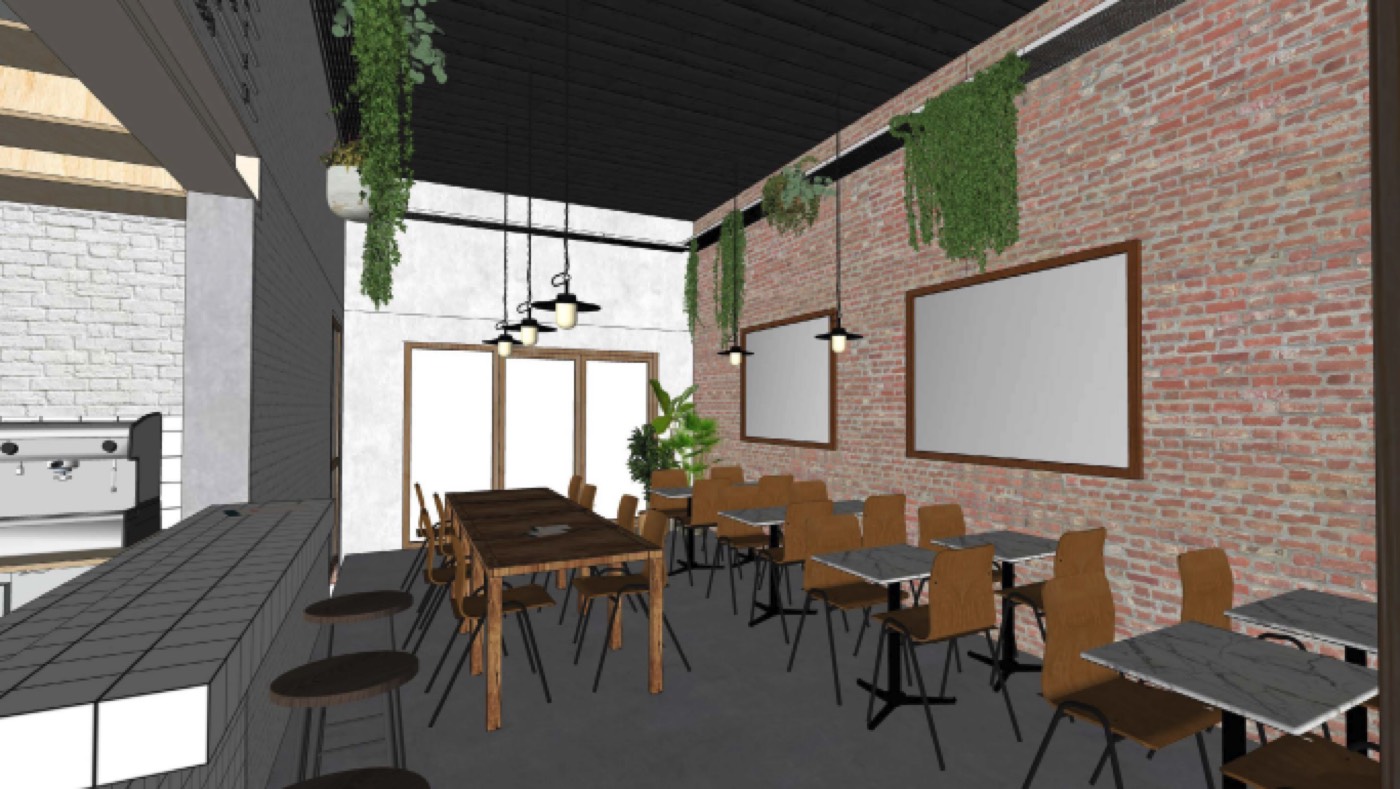 Ontwerp van de architect voor Lucy's