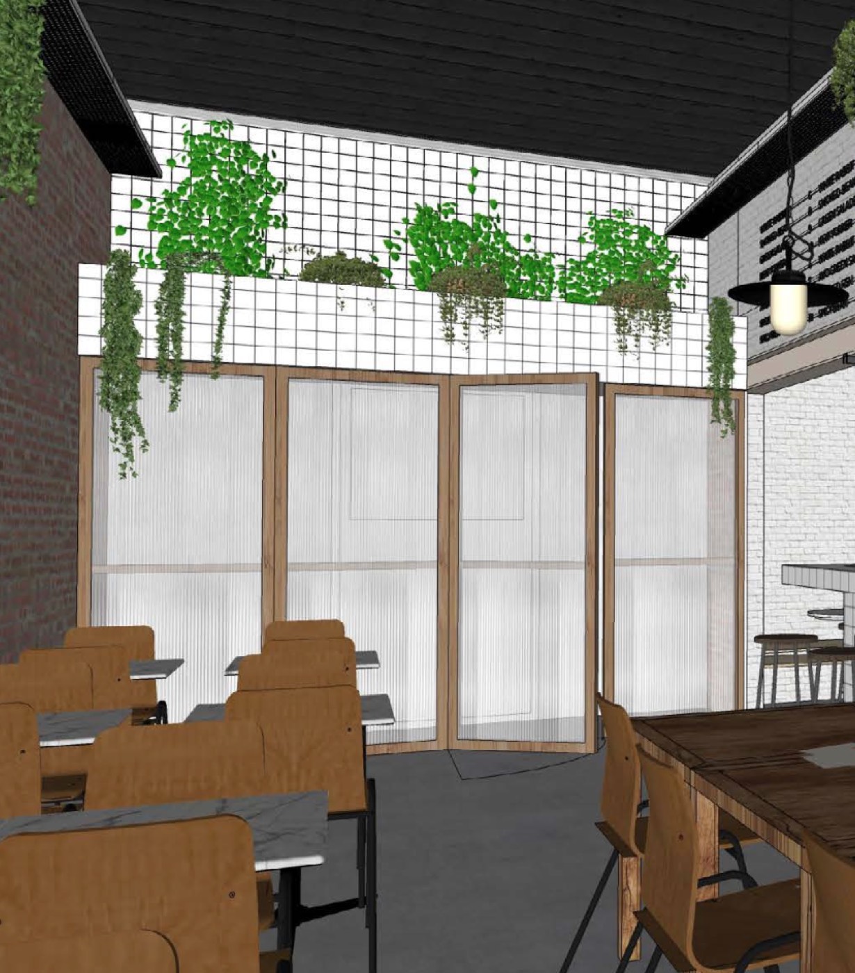 Ontwerp van de architect voor Lucy's