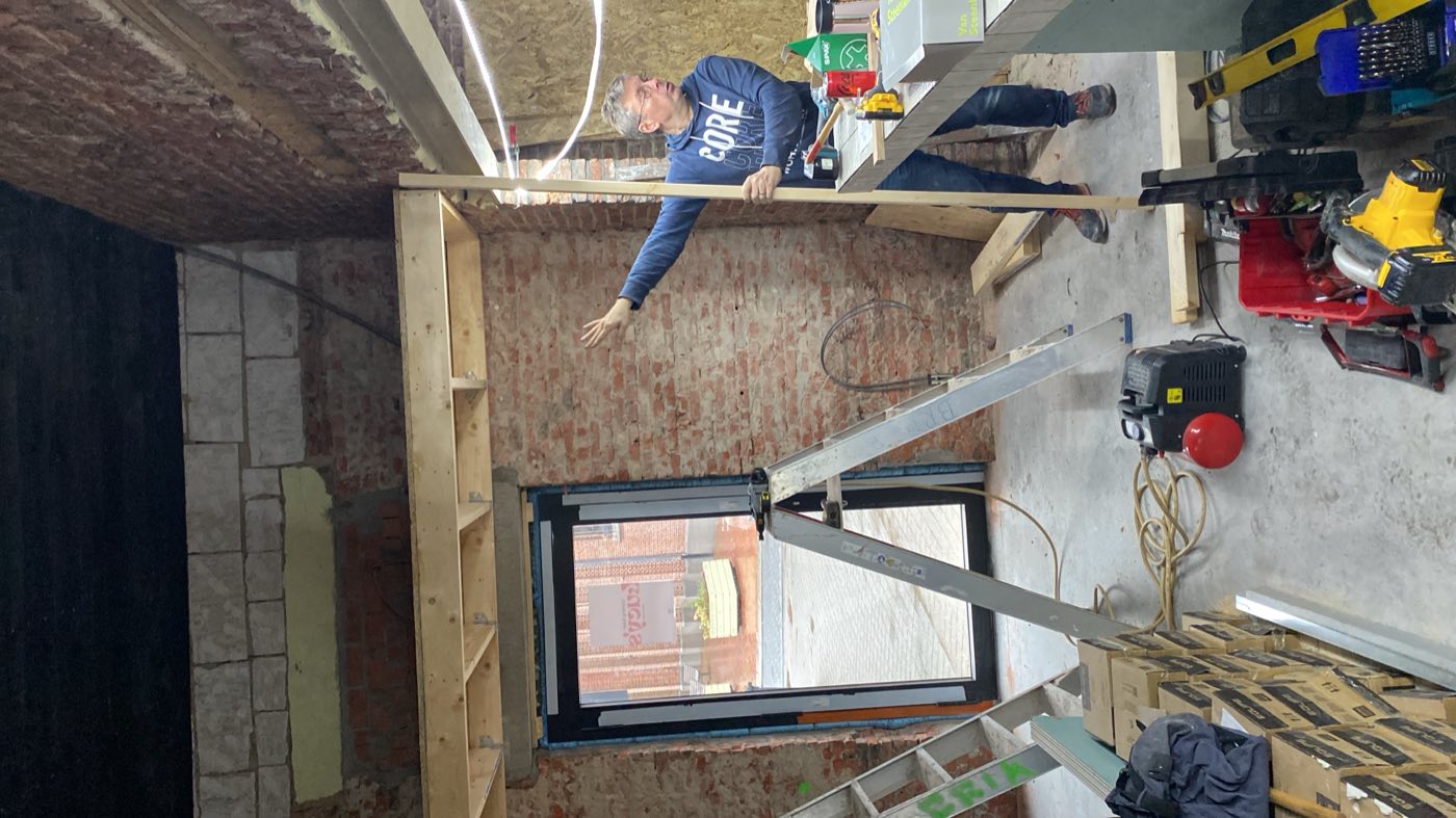 Opbouw van de nieuwe ruimte