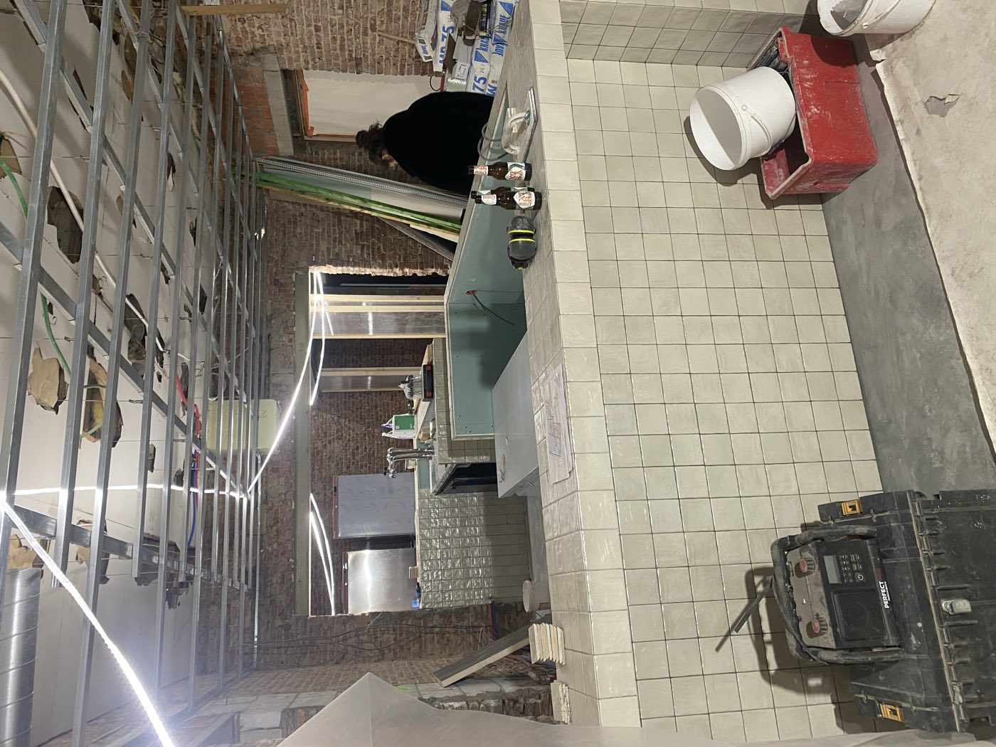 Opbouw van de nieuwe ruimte