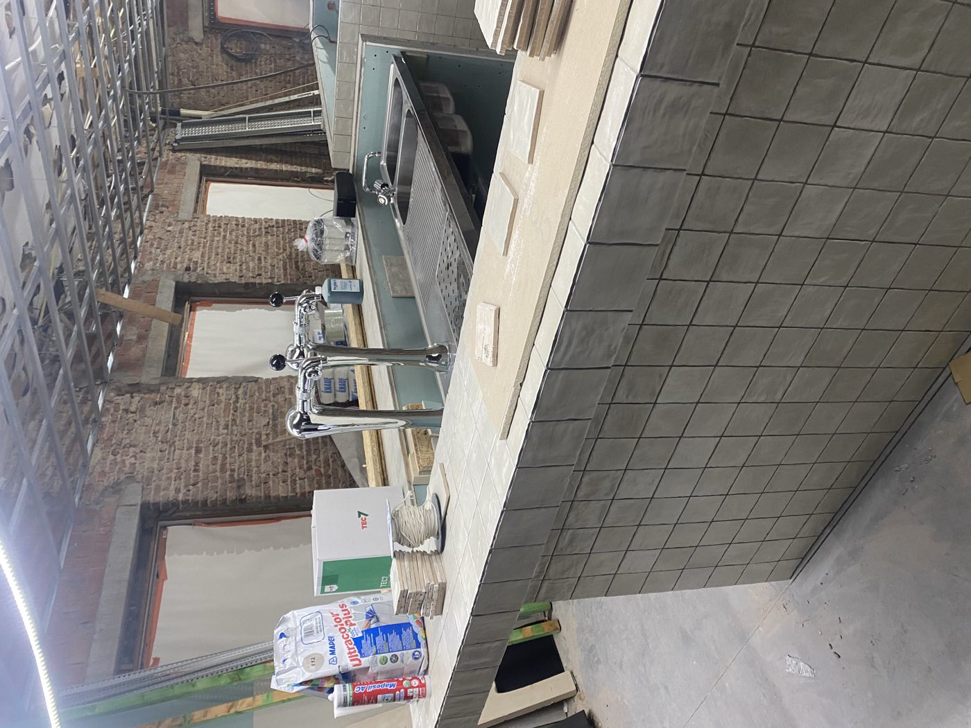 Opbouw van de nieuwe ruimte